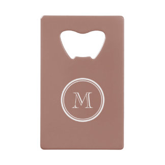 Bronze High End Coloured Monogram Wallet Bottle Opener