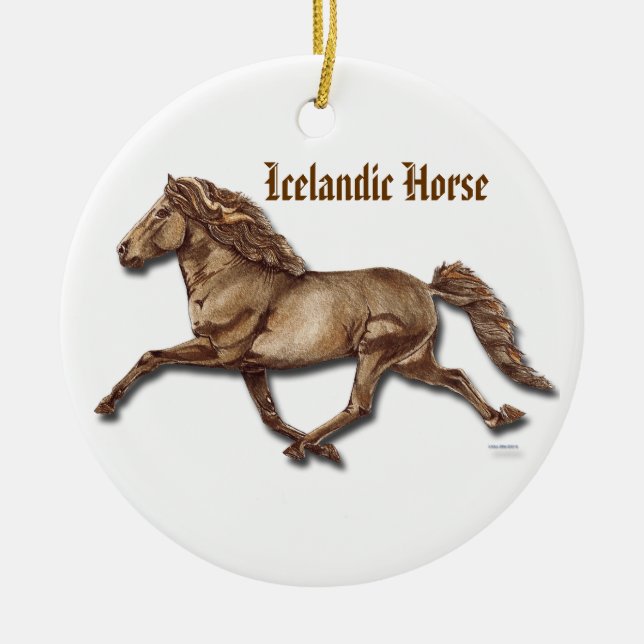 Bronze Icelandic Ceramic Ornament (Front)