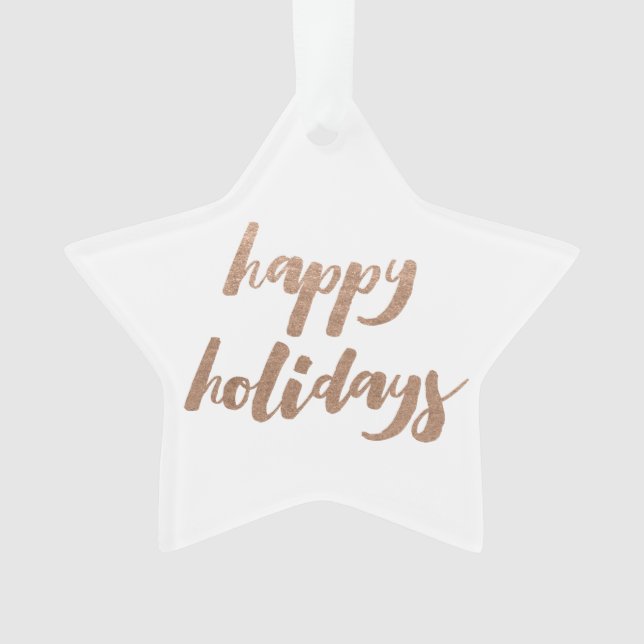 Bronze Joyeuses Vacances Script Xmas Arbre Ornamen (devant)