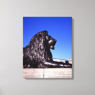 Bronze Lion Trafalgar Square Canvas Print