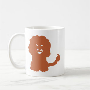 Bronze Lion Zodiac Silhouette Mug