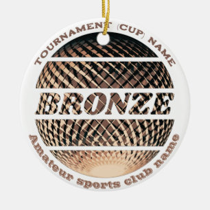 Bronze medal, 3rd place winner  ceramic ornament