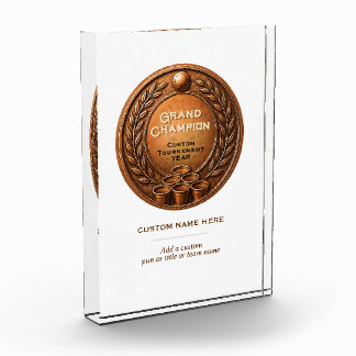 Bronze Medal Beer Pong Tournament Championship Photo Block