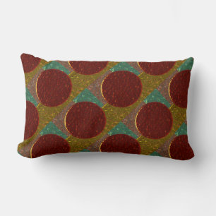 bronze metal texture lumbar pillow