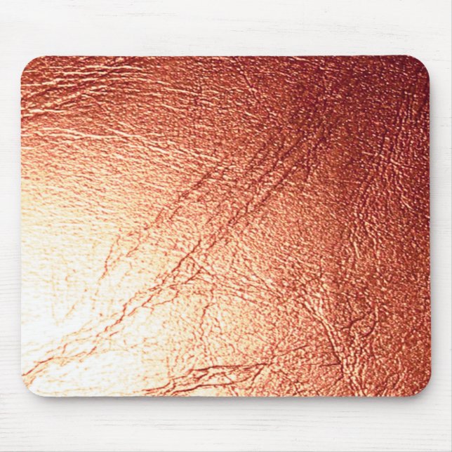 Bronze Metallic Leather Bottle Looking Mouse Pad (Front)