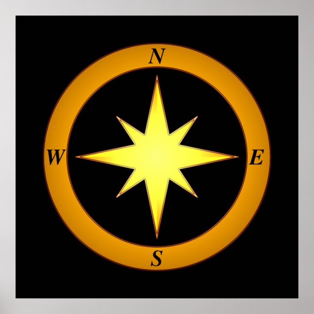 Bronze North Arrow Poster (Front)