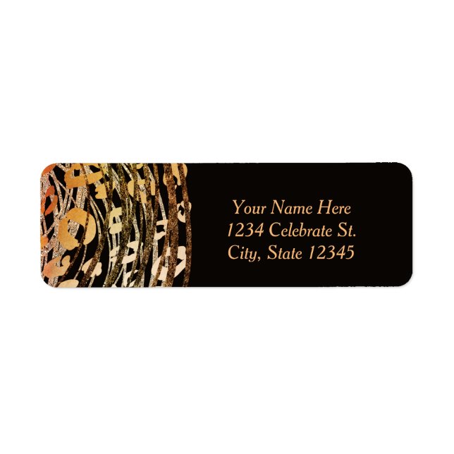 Bronze Orange Cheetah Exotic Party Invitation (Devant)