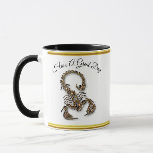 Bronze Poisonous scorpion very venomous insect Mug