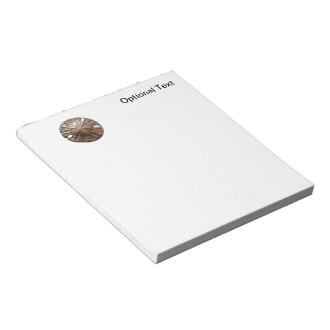 Bronze Sand Dollar Notepad (Angled)