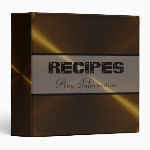 Bronze Shiny Stainless Steel Metal Binder