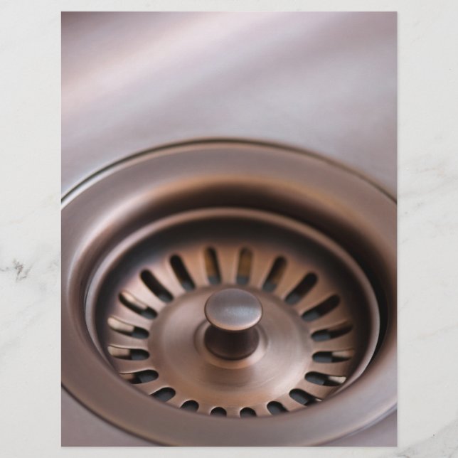 Bronze sink drain (Front)