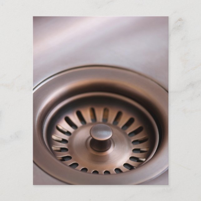 Bronze sink drain flyer (Front)