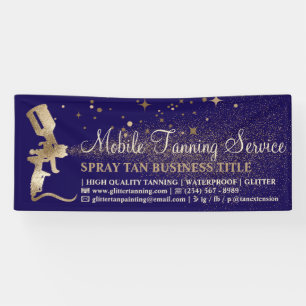 Bronze Spray Tanning navy Banner