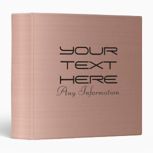 Bronze Stainless Steel Metal 2 Binder
