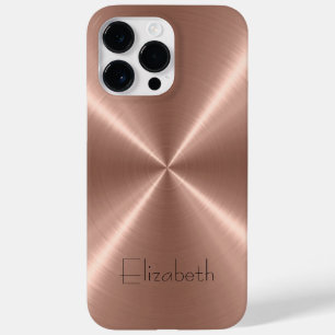 Bronze Stainless Steel Metal Case-Mate iPhone 14 Pro Max Case