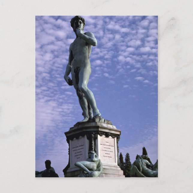 Bronze statue, David by Michelangelo, Florence, It Postcard (Front)