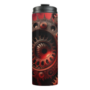 Bronze Steampunk Mandelbrot Fractal Thermal Tumbler