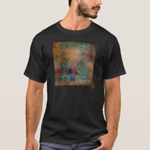 Bronze, Teal, Purple Abstract T-Shirt