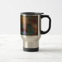 Bronze, Teal, Purple Abstract