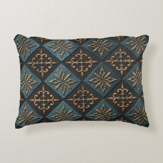 Bronze texture with carving pattern. accent pillow