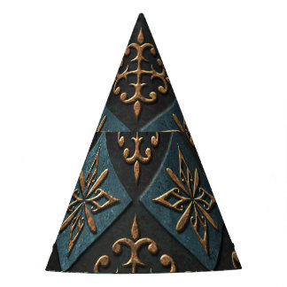 Bronze texture with carving pattern. party hat