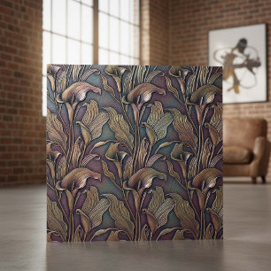 Bronzed Calla Lily Art Nouveau ID1226 Tile