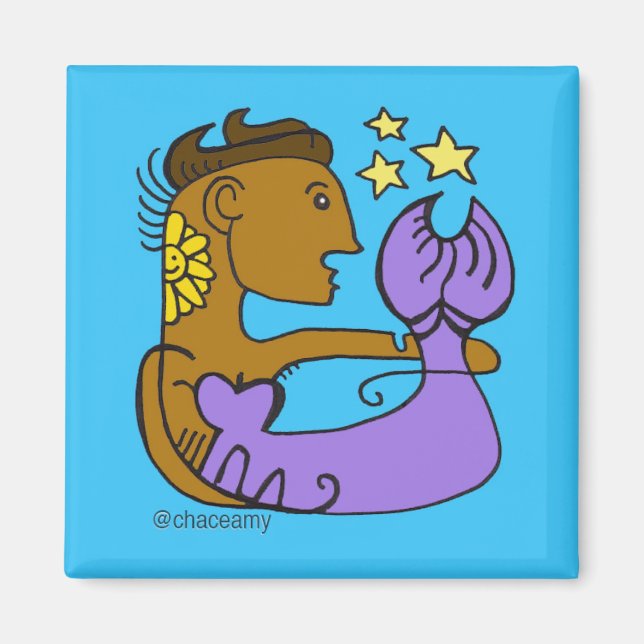 Bronzed Mermaid Beauty  Magnet (Front)