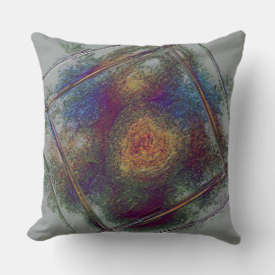 "Bronzed Tile" (20") Throw Pillow