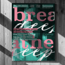 Bronzez Deep Yoga Poster - Bien-être et pleine con