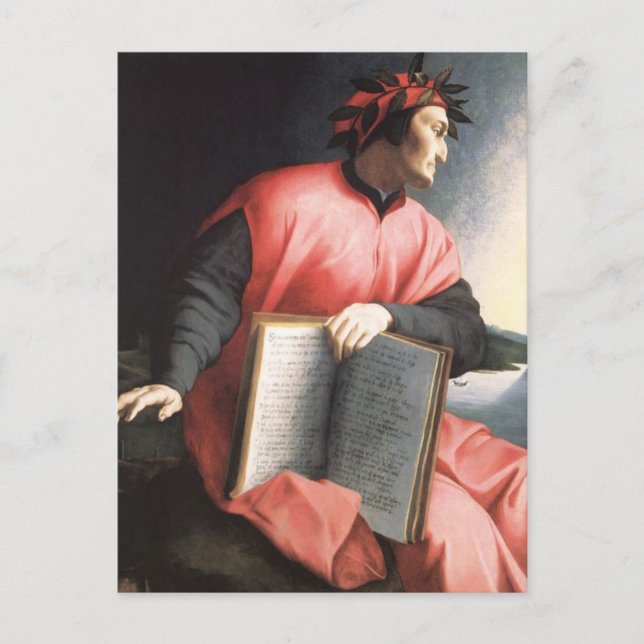 Bronzino - Allegory of Dante Postcard (Front)