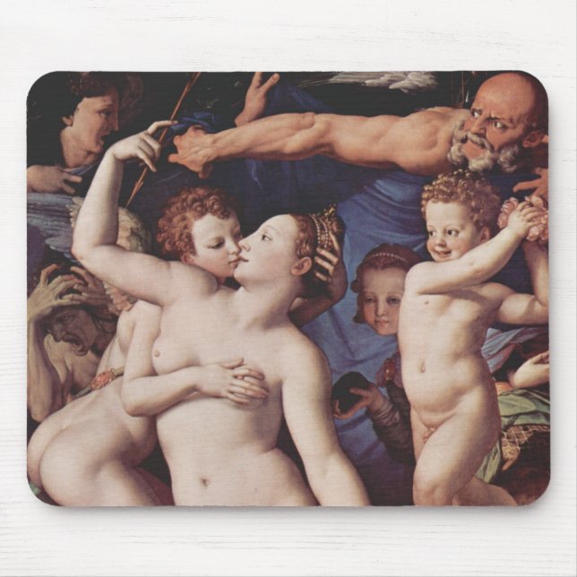 Bronzino - Allegory of Love Mouse Pad (Front)