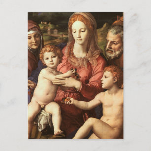 Bronzino - Holy Family Postcard