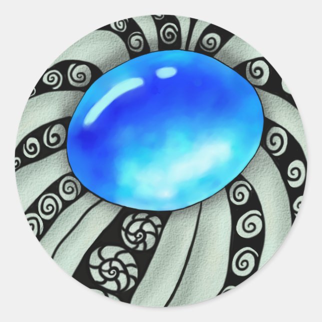 brooch classic round sticker (Front)