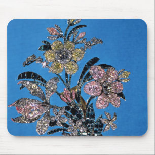 Brooch in form of large bouquet with brilliant mouse pad