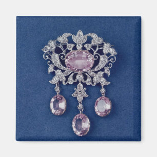 Brooch in shape of a flower, c.1780 magnet