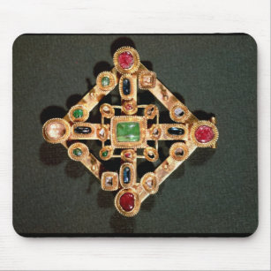 Brooch in the form of a Greek cross Mouse Pad