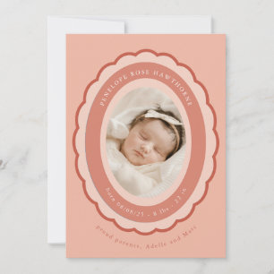 Brooch Keepsake Birth Announcement