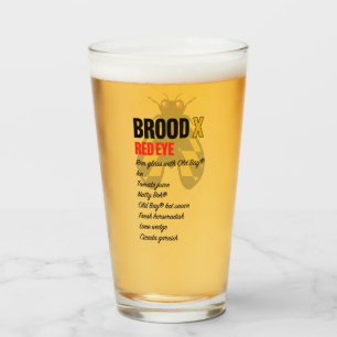 Brood X Red Eye Pint Glass