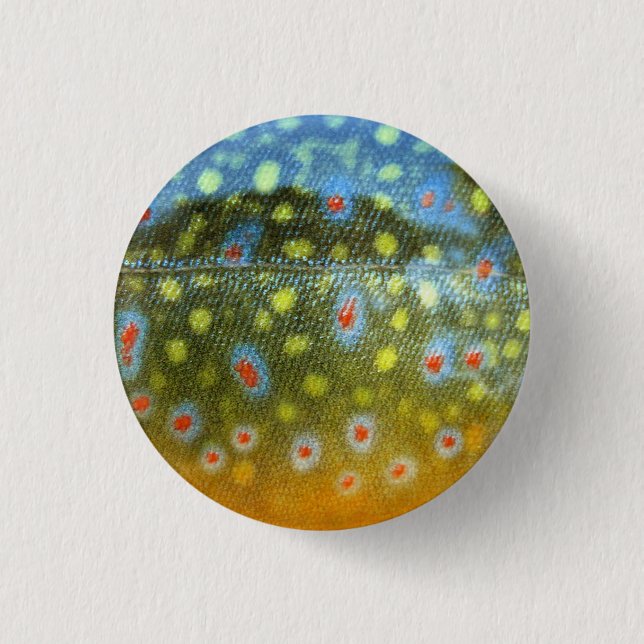 Brook Trout 1 Inch Round Button (Front)