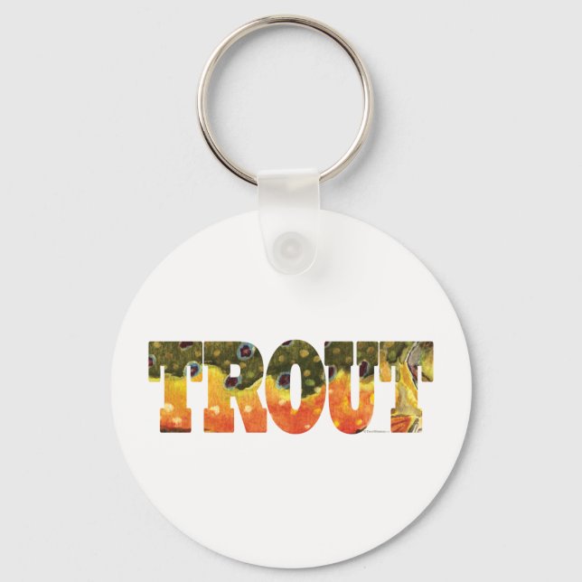 Brook Trout Art Keychain (Front)