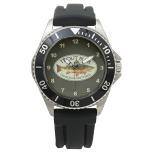 Brook Trout Bum Humourous Fly Fishing Watch