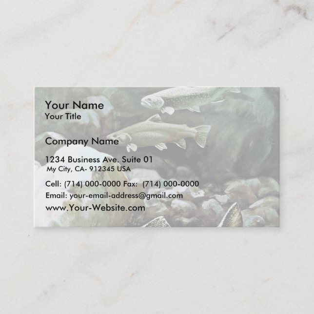 Brook Trout Business Card (Front)