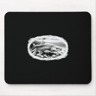 Brook Trout Dry Flies Fishing Lover Fly Tying Fish Mouse Pad