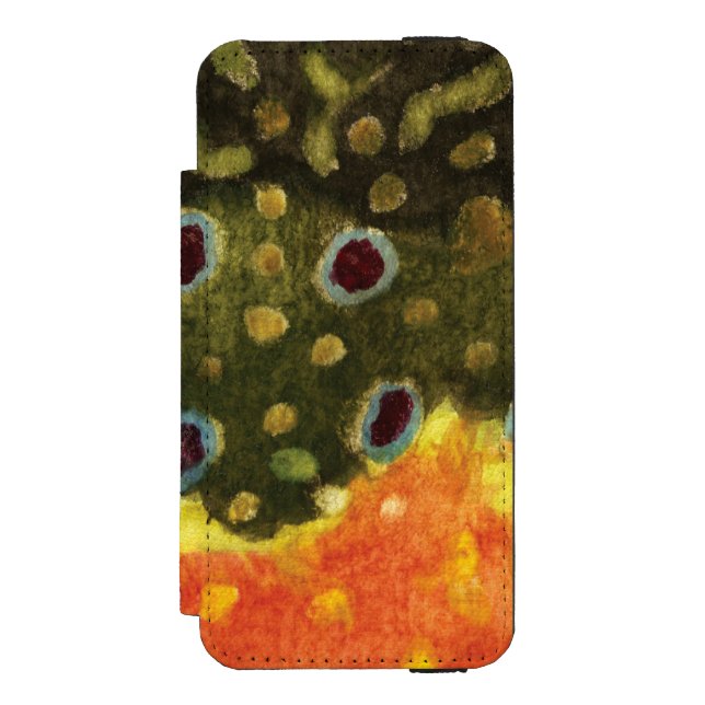 Brook Trout Fish Incipio iPhone Wallet Case (Folio Front)