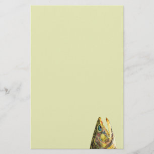 Brook Trout Fisherman Stationery
