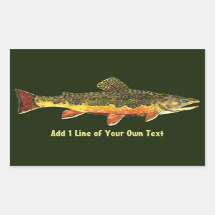Brook Trout Fisherman's Sticker