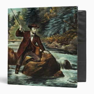Brook Trout Fishing - An Anxious Moment, 1862 Binder