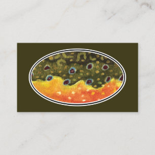 Brook Trout Fishing Business Card