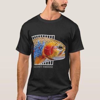 Brook Trout Fishing Colorful Gift T-Shirt