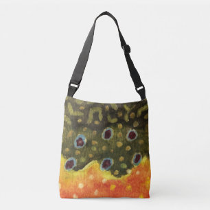 Brook Trout Fishing, Ichthyology Crossbody Bag